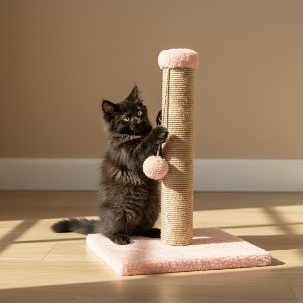 Zgarietor pentru pisici, Paws &amp; Whiskers, Luca, Roz - imagine 4